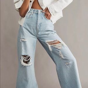 Free People Ellie Wide Leg Jeans